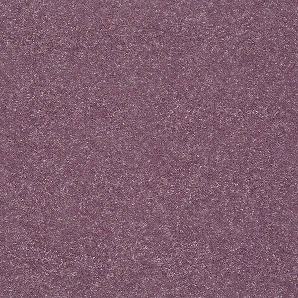 Home Decorators Collection 8 in. x 8 in. Texture Carpet Sample - Full Bloom II - Color Frosty Grape
