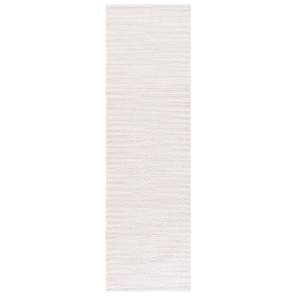 Renewal 2 ft. x 8 ft. Pink/Ivory Abstract Striped Runner Rug