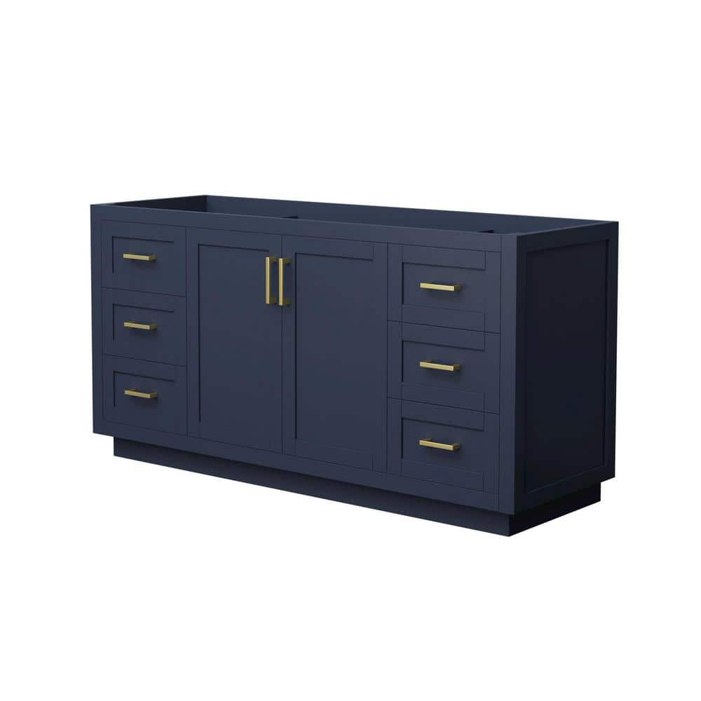 Miranda 65.25 in. W x 21.75 in. D x 33 in. H Single Bath Vanity Cabinet without Top in Dark Blue price history on PriceWatchPro