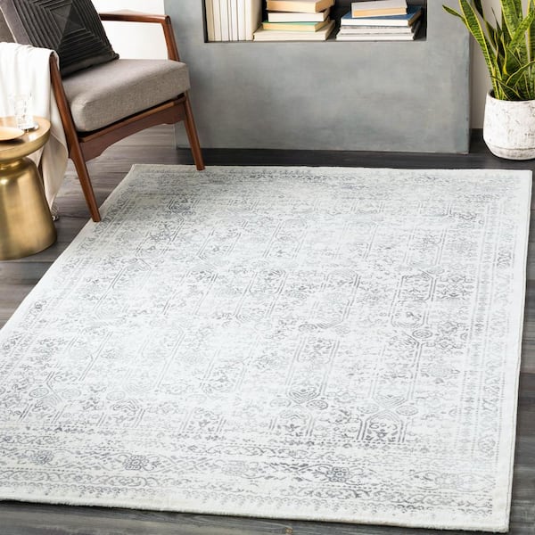 Errol Cream 12 ft. x 15 ft. Indoor Distressed Oriental Area Rug