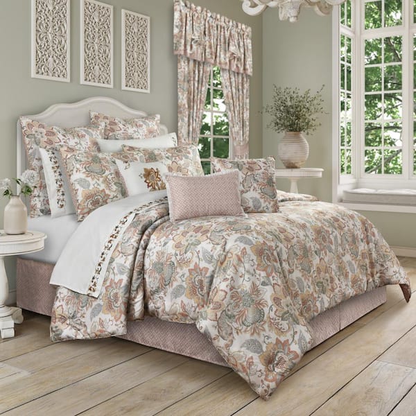 Unbranded Janessa Spice Polyester Queen 4-Piece Comforter Set