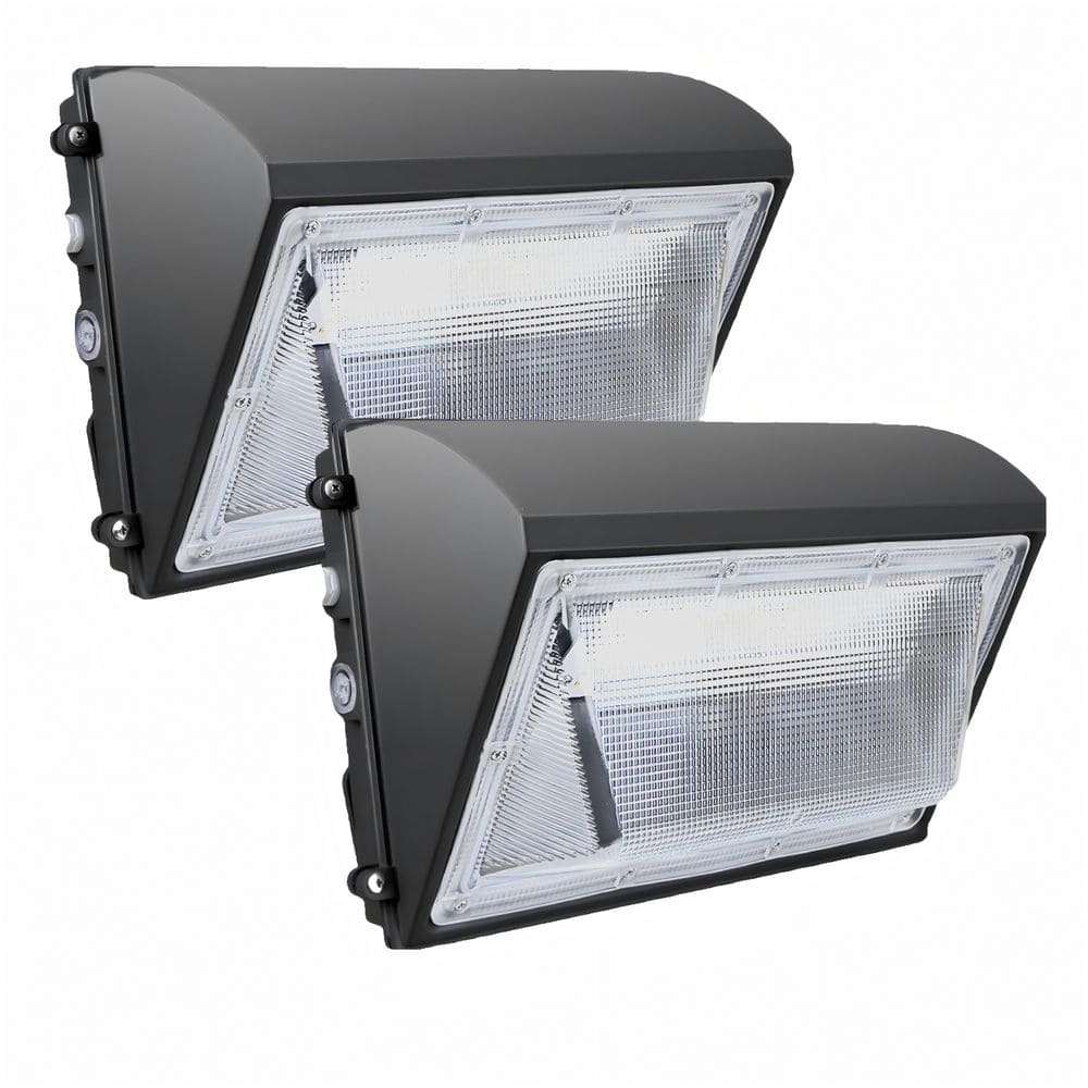 1000-Watt-Equivalent 120-277 Volt Integrated LED Bronze Dusk to Dawn Wall Pack Light, 5000K 18000LM, IP65 (2-Pack) price history on PriceWatchPro