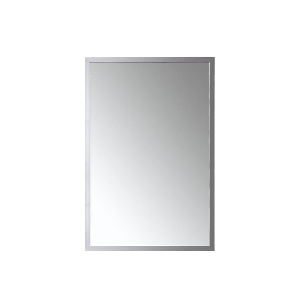 Luxaar 24x36 Polished Chrome Contemporary Bathroom Vanity Mirror