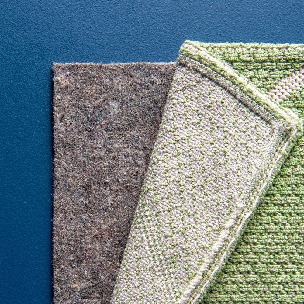 Gray Dual Surface Felt and Rubber Non-Slip Rug Pad 10x13 ft
