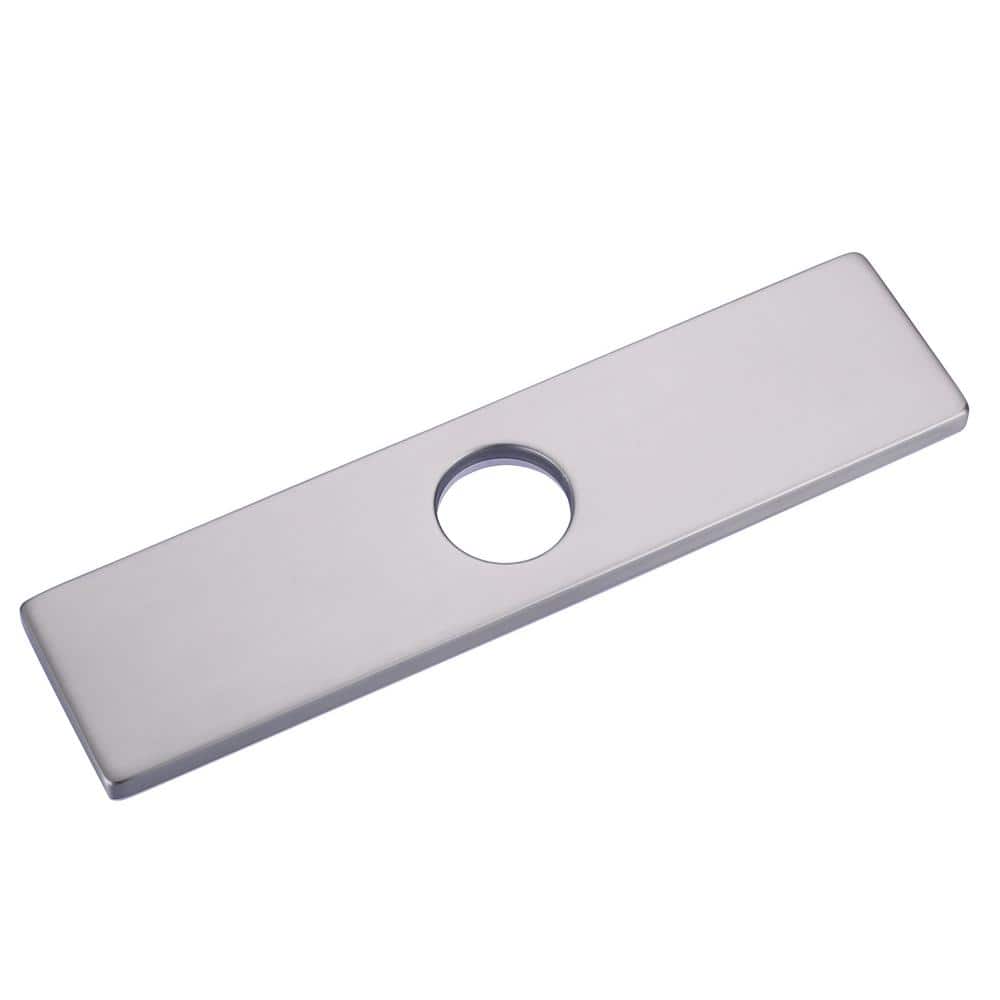 Brushed Nickel Stainless Steel Kitchen Faucet Deck Plate