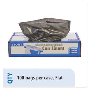 50 in. x 51 in. 65 Gal. 1.5 mil Brown/Black Plastic Total Recycled Content Trash Bags (100/Carton)