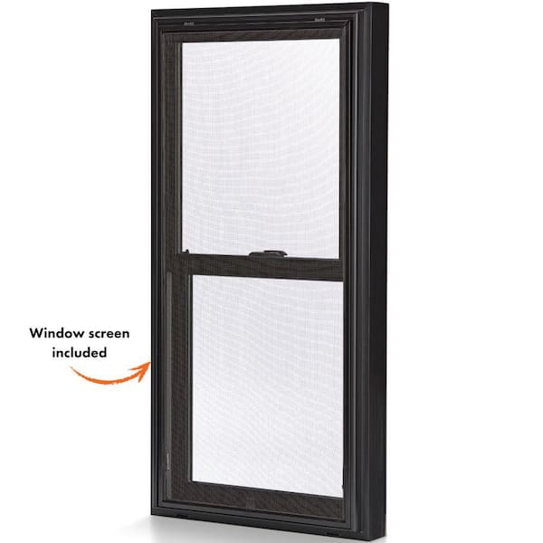 Andersen 23-1/2 in. x 35-1/2 in. 100 Series Black Double-Hung