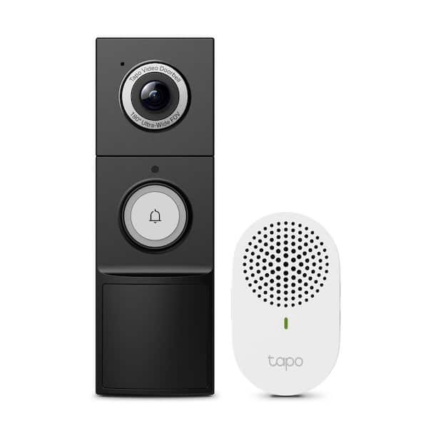 TD25 Battery Powered/Wired Video Doorbell Camera 2K 5MP Live View with Chime