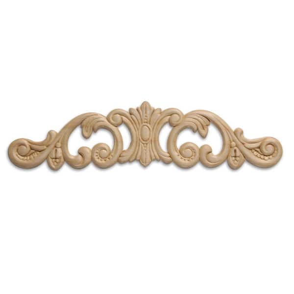 DecraMold DM 3613 1/4 in. x 2-3/4 in. x 10-3/4 in. Birch Applique Moulding for Walls and Mantels