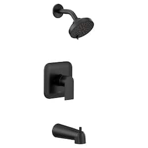 Shower Valve Wall Mount Tub Shower Trim Kit Matte Black