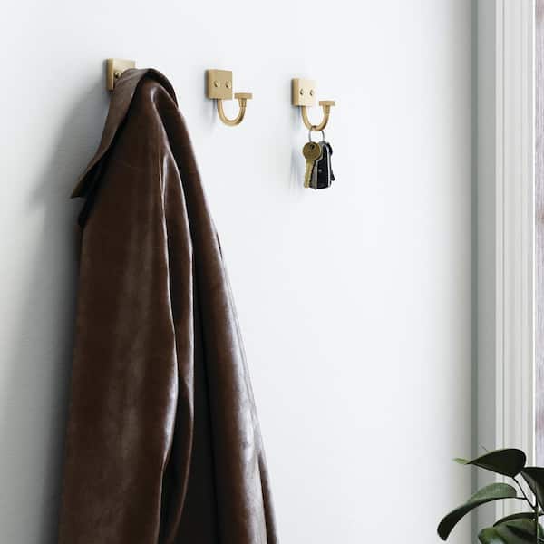 Liberty Simple Square 2.88 in. Champagne Bronze Single Prong Hook