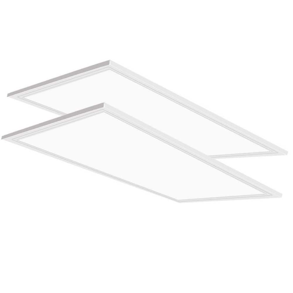 2 ft. x 4 ft. Ultra Thin 50-Watt 7800 Lumens Integrated LED Panel Light with Emergency Battery Backup, 5000K (2-Pieces) price history on PriceWatchPro