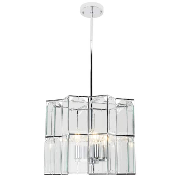 geometric drum chandelier