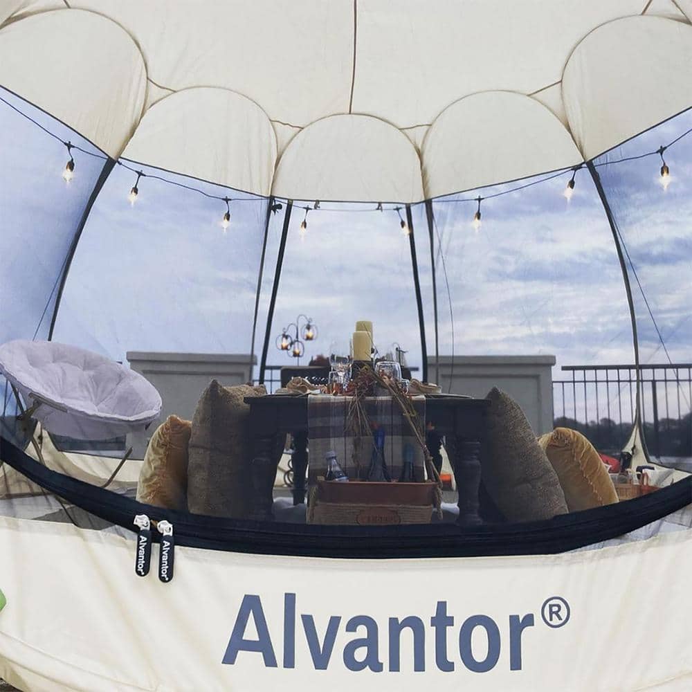 Alvantor Beige 12'x12' Pop-Up Screen House Canopy