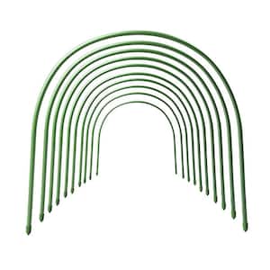 4 ft. L Steel Greenhouse Hoops, Rust-Free Grow Tunnel, Support Hoops for Garden with Dia 0.3 in. (12-Pack)