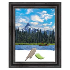 Rustic Pine Black Wood Picture Frame Opening Size 18 x 24 in.