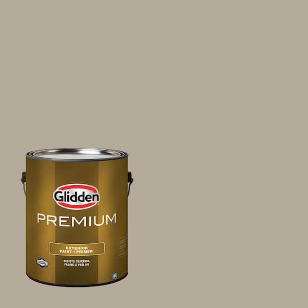 Glidden Premium 1 gal. Desert Dune Flat Exterior Latex Paint