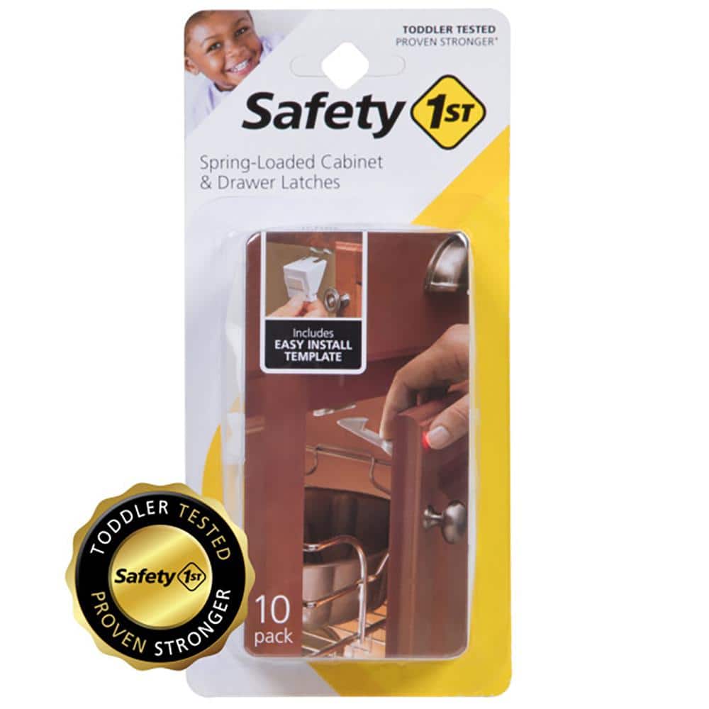 Safety 1st Adhesive Cabinet Latch, 12 Piece, One Size