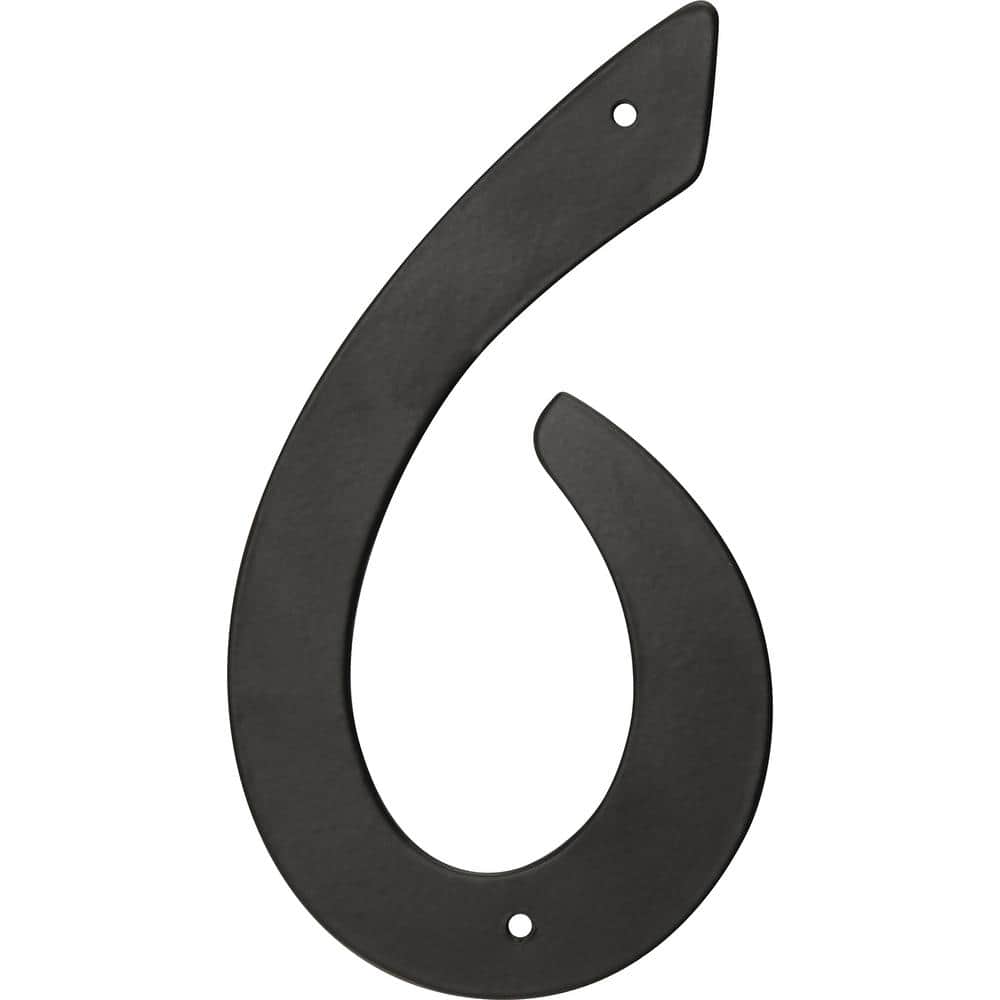 4 in. Black Nail-On Aluminum House Number 6 price history on PriceWatchPro