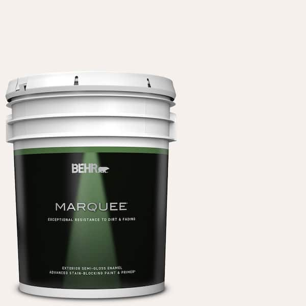 BEHR MARQUEE 5 gal. #W-B-610 Soft Breeze Semi-Gloss Enamel Exterior Paint & Primer