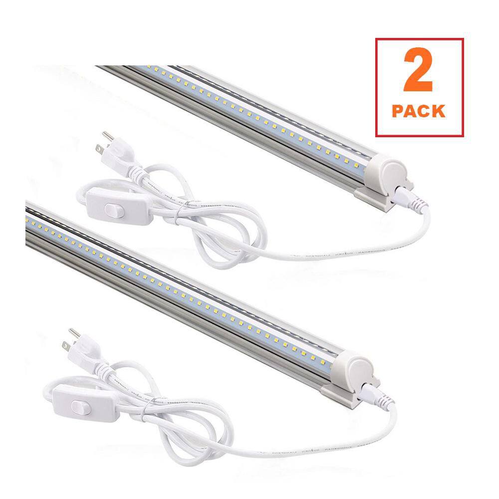 Led Compatible Lights 2FT 20-Watt LED Shop Light, Linkable Ceiling and Utility Light, T8 ...