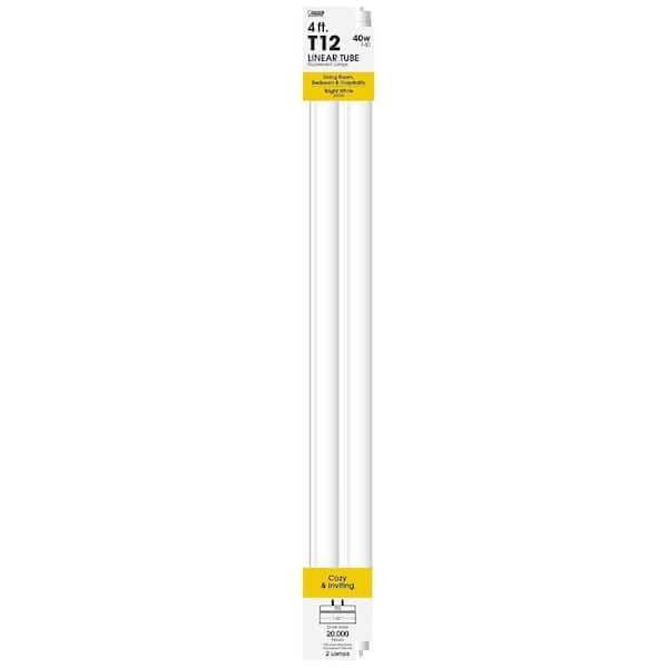 4 ft. 40W Cool White (4100K) G13 Base (T12 Replacement) Fluorescent Li