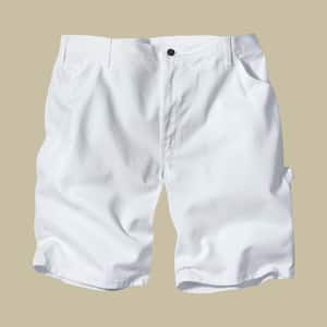 Relaxed Fit 44 White Painters Short
