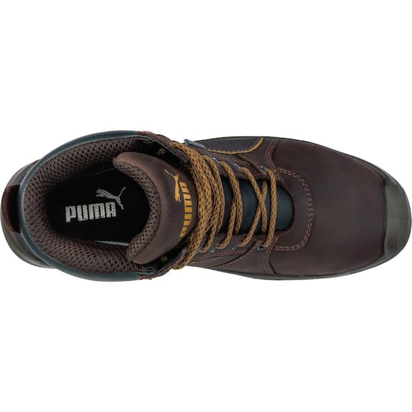 Men's Tornado CTX 6 in. Safety Work Boots - Soft Toe - Brown Size 11.5(M)