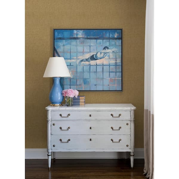 Genji Light Brown Woven Wallpaper