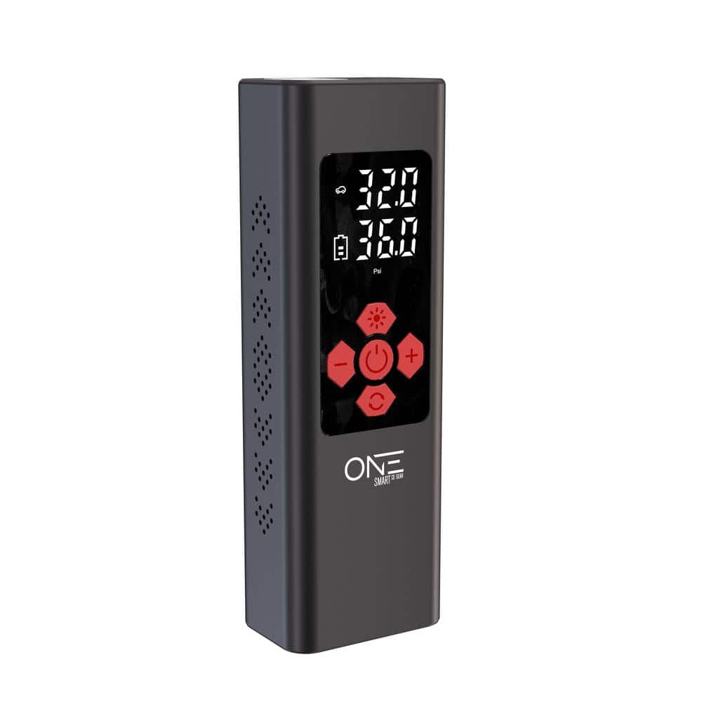 11.1-Volt Cordless Portable Tire Inflator Up to 150 PSI with Smart Auto-Stop, Built-In USB Power Bank, Includes Adaptors price history on PriceWatchPro