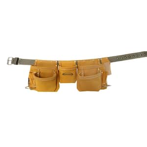 11-Pocket Leather Waist Tool Belt/Contractor's Apron