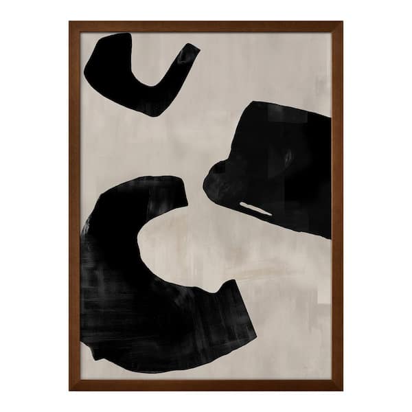 NADAAL STUDIOS Stephan Framed Art Print Acrylic Paint on Canvas Abstract Shapes, 19.75 in. x 27.5 in.