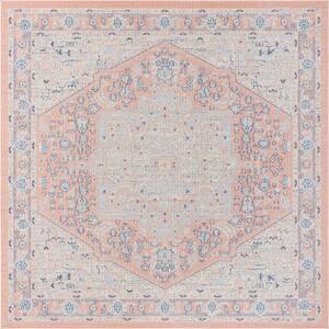 Whitney Milano Powder Pink 7 ft. 10 in. x 7 ft. 10 in. Area Rug