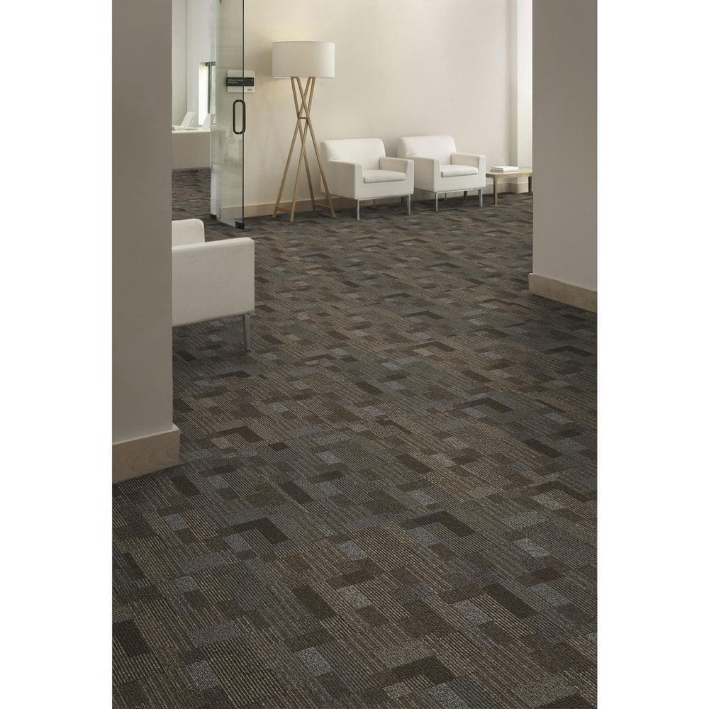 Mohawk Basics 24" x 24" Coffee Low Pile Carpet Tile