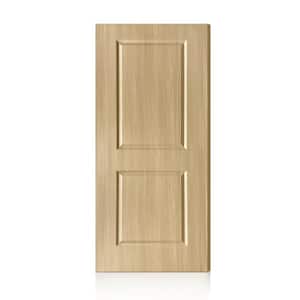 CALHOME 37 in. x 83 in. 2 Panel Hollow Core Oak Finished PVC