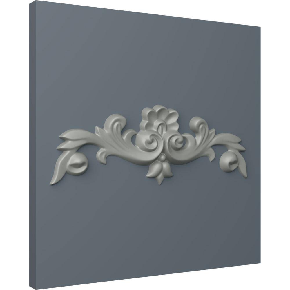 Primed Polyurethane Architectural Crown Onlay with Scrolls
