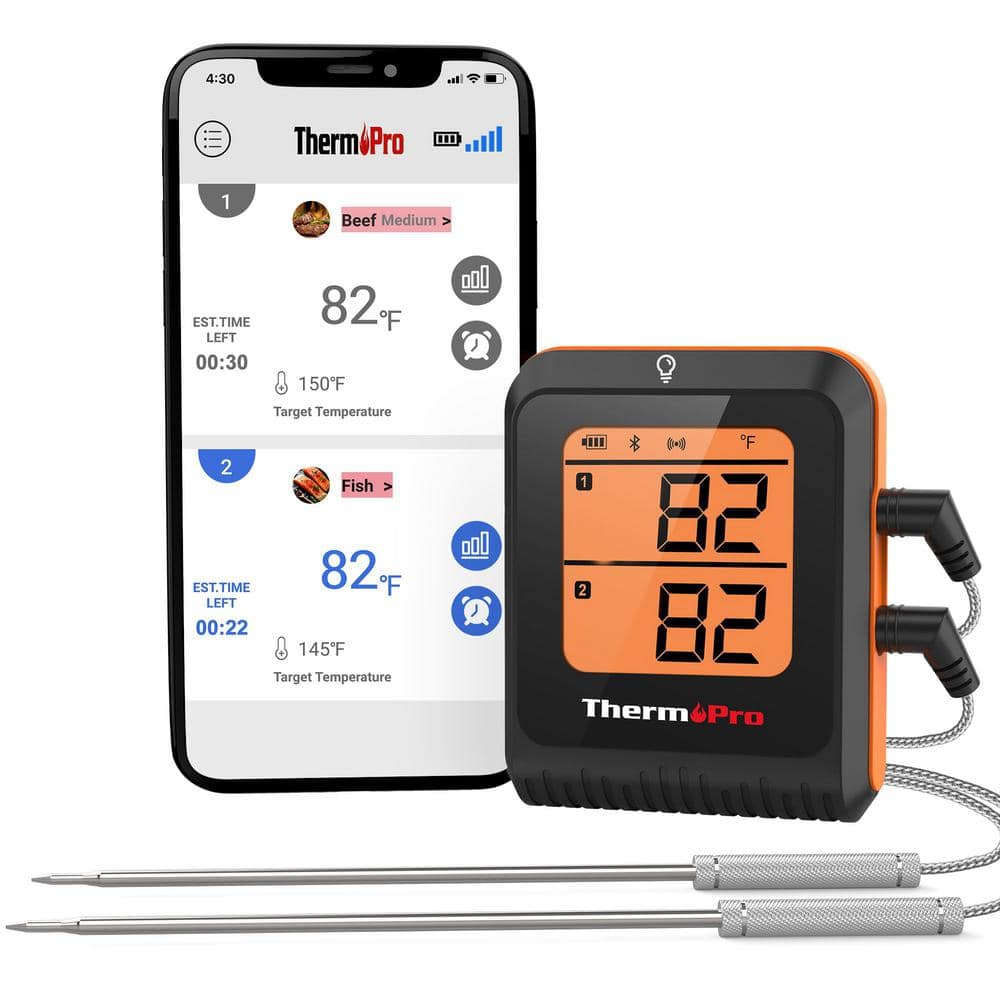 ThermoPro 650 ft. Bluetooth Meat Thermometer iOS Android