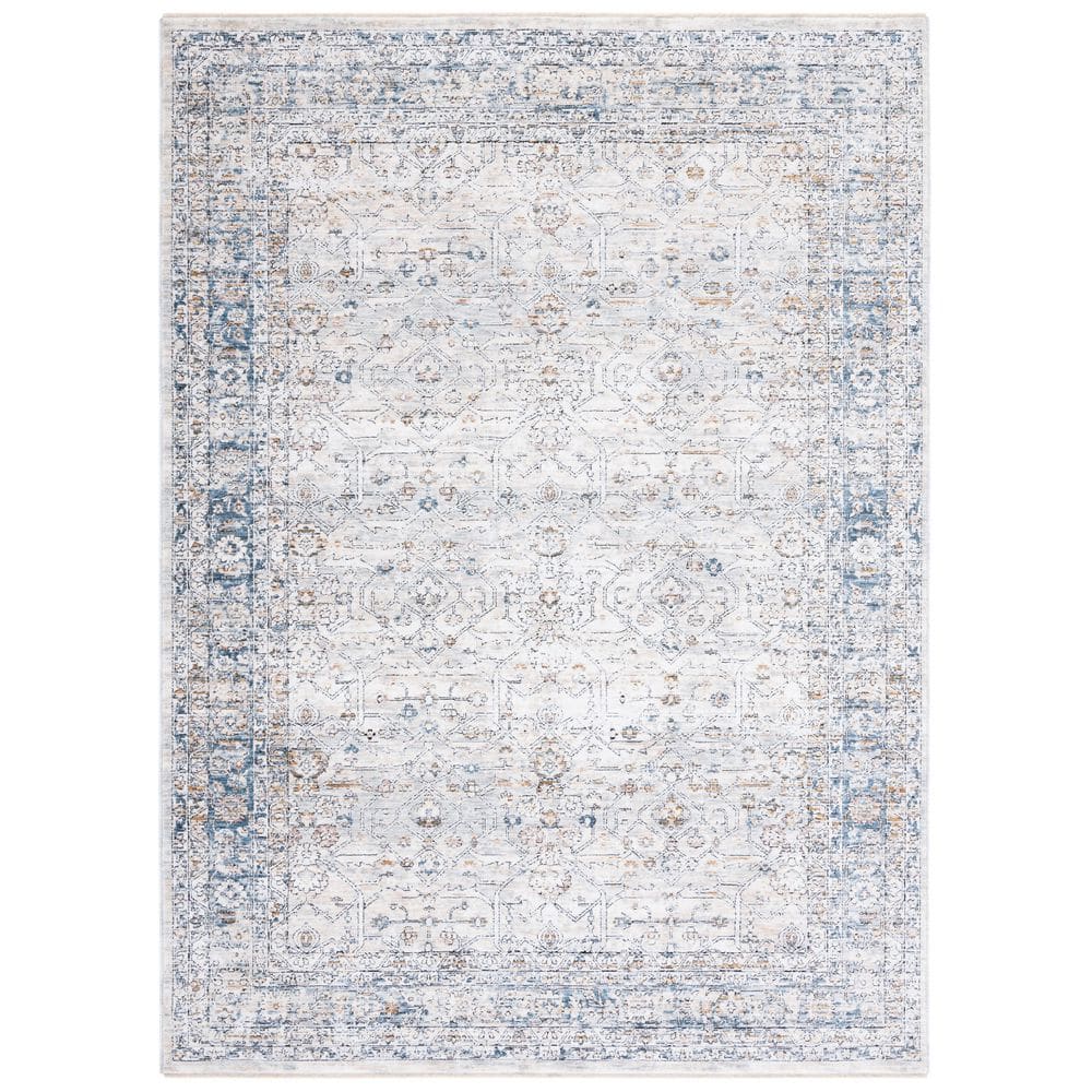 Moondust 8 ft. x 10 ft. Gray/Blue Distressed Floral Area Rug price history on PriceWatchPro