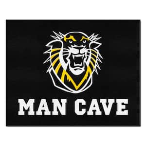Fort Hays State Black Man Cave 3 ft. x 3.5 ft. All-Star Rug