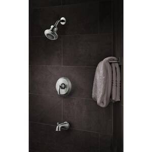 Madison Single-Handle 3-Spray Tub and Shower Faucet in Satin Nickel (Valve Included)