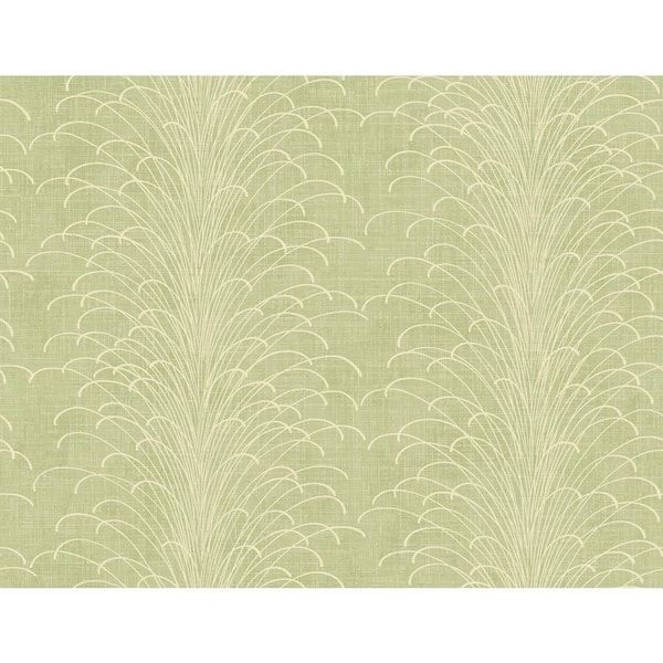 Seabrook Designs Eaglecrest Abstract Pale Green & Off-White Paper Strippable Roll (Covers 60.75 sq. ft.)