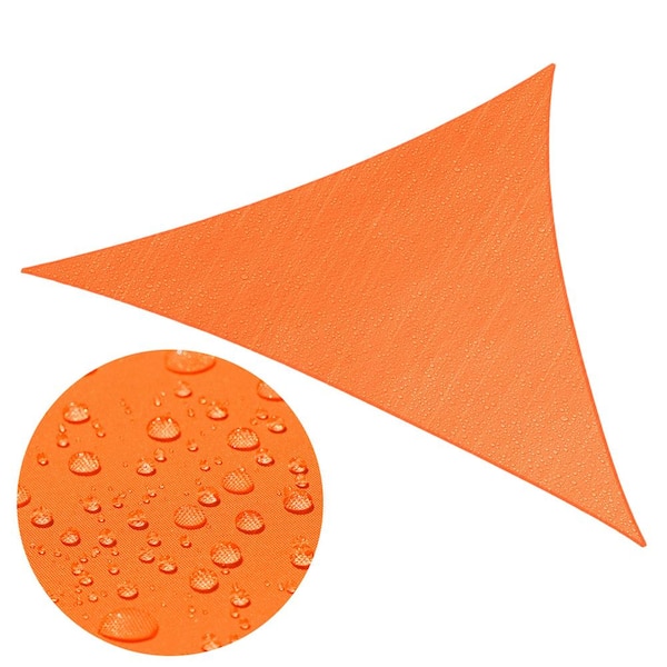 Waterproof 16 ft. x 16 ft. x 16 ft. Triangle Shade Sail - Orange