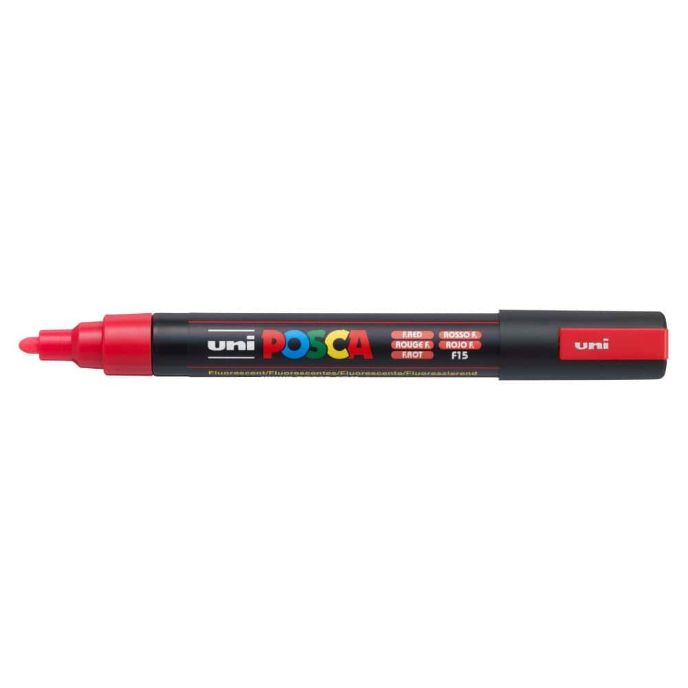 Posca PC-5M Medium Fluorescent Red Paint Marker