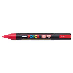 POSCA PC-1MR Ultra-Fine Tip Paint Pen, Red 076854 - The Home Depot