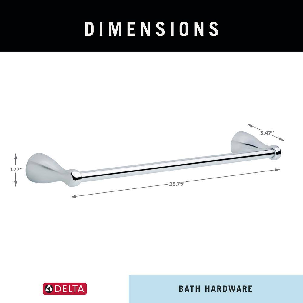Delta Lahara 18-inch Polished Chrome Wall Mounted Towel Bar