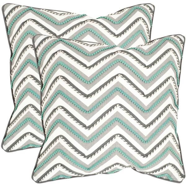 Safavieh Elli Embroidered Geometric Pillow (2-Pack)