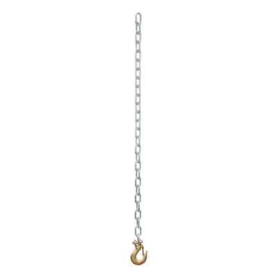 35" Safety Chain with 1 Clevis Hook (7,800 lbs., Clear Zinc)