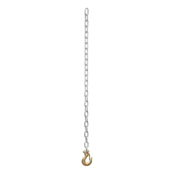 CURT 35" Safety Chain with 1 Clevis Hook (7,800 lbs., Clear Zinc)