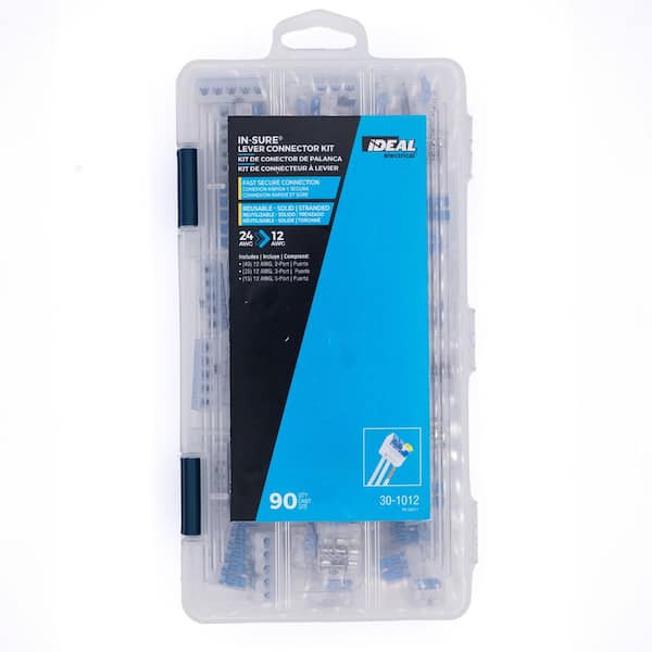 In-Sure 12 AWG Lever Connector Kit, 90-Pieces