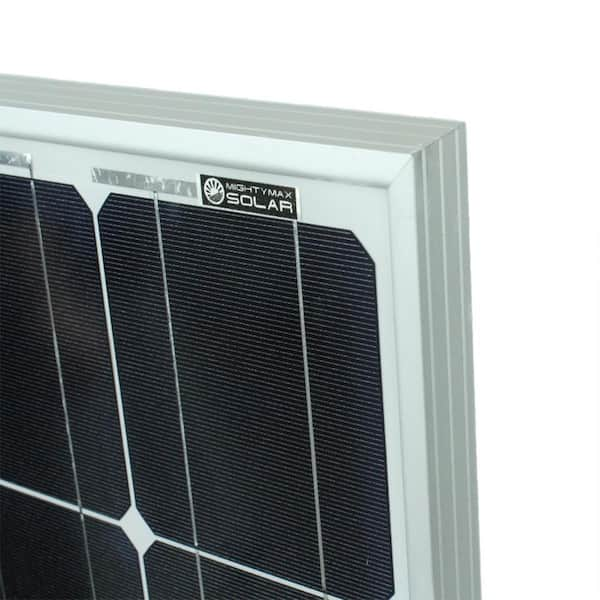 NATURE POWER 20-Watt Polycrystalline Solar Panel for 12-Volt Charging 23208  - The Home Depot